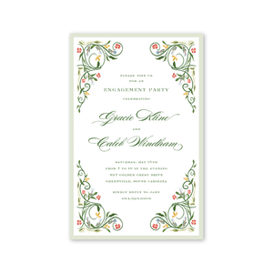 Gilded Blooms Invite