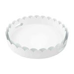 Small Scalloped Metal Tray