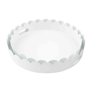 Small Scalloped Metal Tray