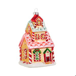 Pink Gingerbread House Ornament