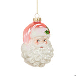 Pink Santa Head Orn