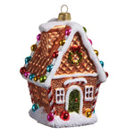 Brown Gingerbread House Orn
