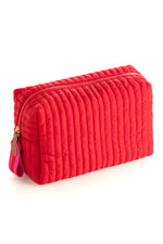 Red LG BOXY COSMETIC POUCH